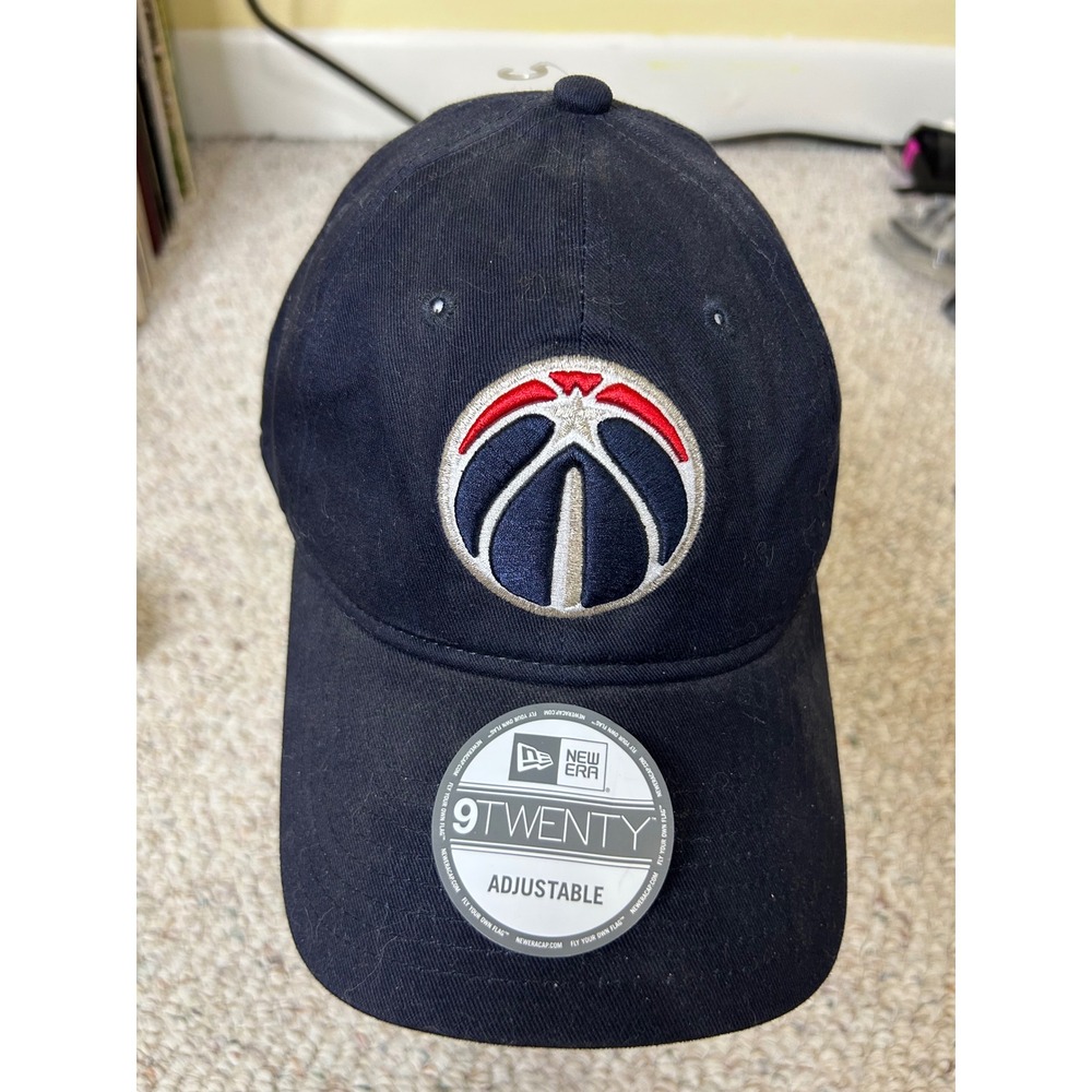 New Era 9TWENTY Washington Wizards Hat Navy Blue NBA Adjustable Strapback Cap